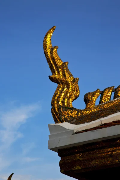 Bangkok in the temple  thailand abstract dragon — Stock Photo, Image