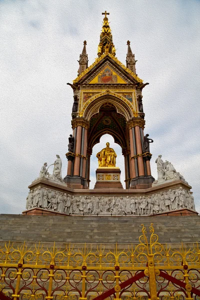 Albert monument à Londres Royaume-Uni kingdome et vieille construction — Photo