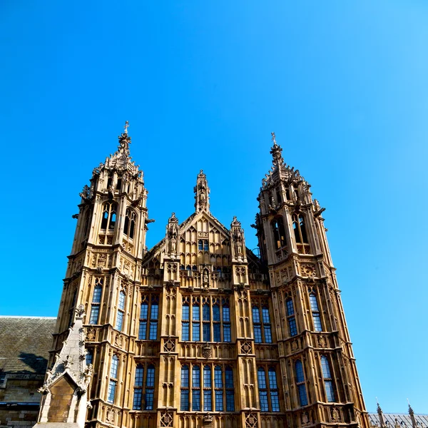 Eski Londra tarihi Parlamento cam pencere structu — Stok fotoğraf