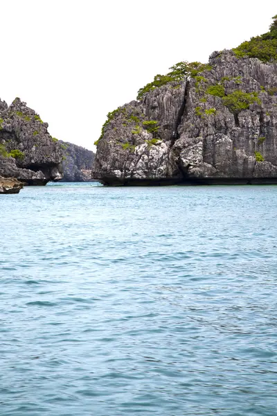 Blauer Stein in thailand kho phangan ein Wasser Südsee — Stockfoto