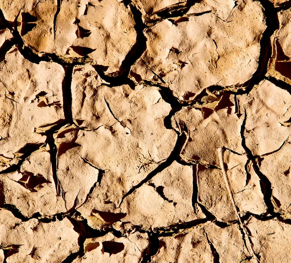 Sabbia screpolata nel deserto del Marocco Africa astratta macro — Foto Stock