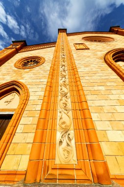  Lombardy içinde villa eski kilise kapalı tuğla kule wa