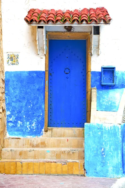 Azul histórico em estilo antigo África madeira e — Fotografia de Stock