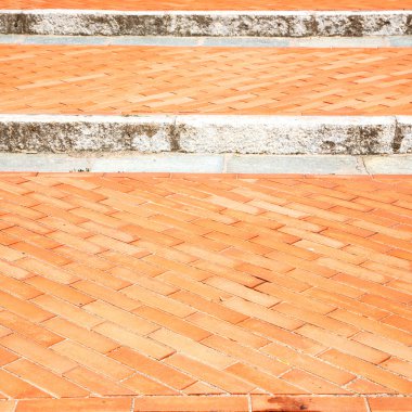 Adım tuğla İtalya eski duvar ve doku malzeme backgro