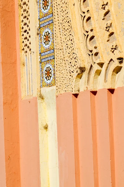 モロッコ アフリカ古い colorated 床セラミック抽象的で — ストック写真