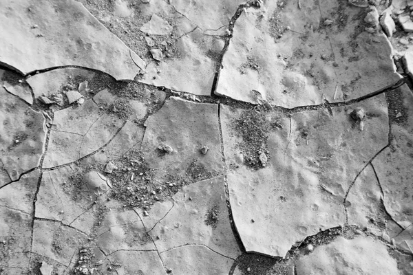 Cracked sand in morocco africa desert abstract macro — Stock Photo, Image