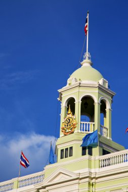  Tayland bangkok bayrak gökyüzü ve renkler religi Asya'da