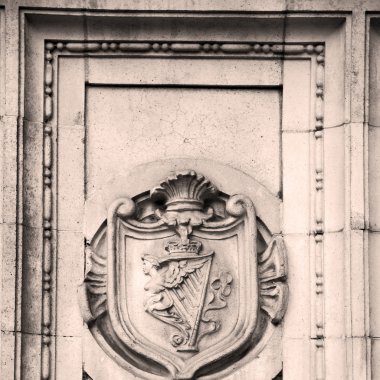 Mermer ve heykeli eski Londra İngiltere'de