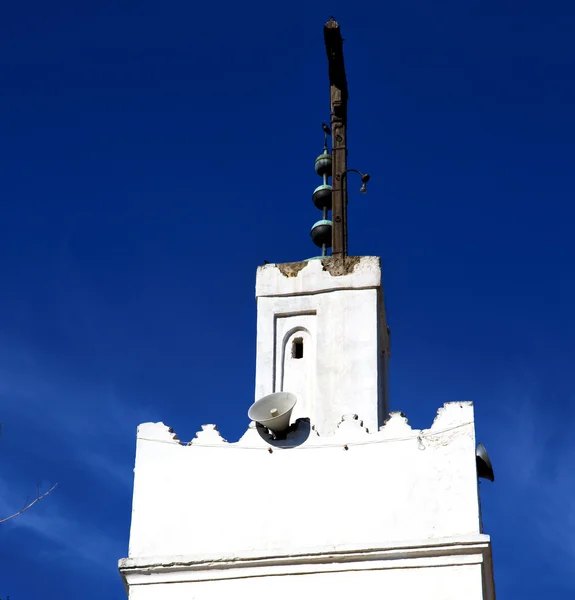 Muzułmańskich symbolu historia w Maroko Afryka minaretu religio — Zdjęcie stockowe