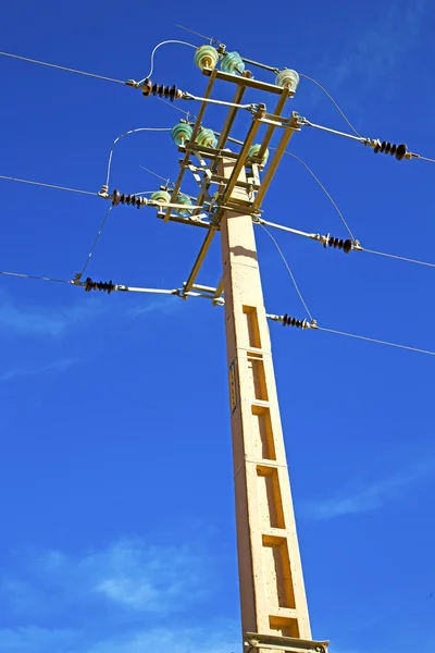 utility pole in energy and distribution pylon