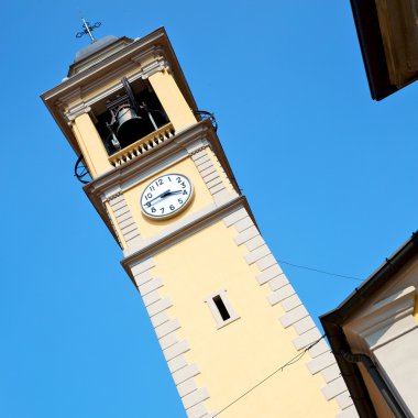 Eski Saat Kulesi İtalya Avrupa eski taş ve çan