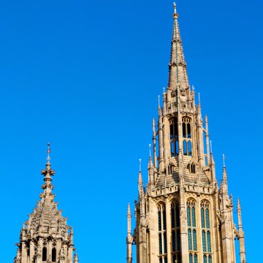 Londra eski tarihi Parlamento cam pencere structur içinde