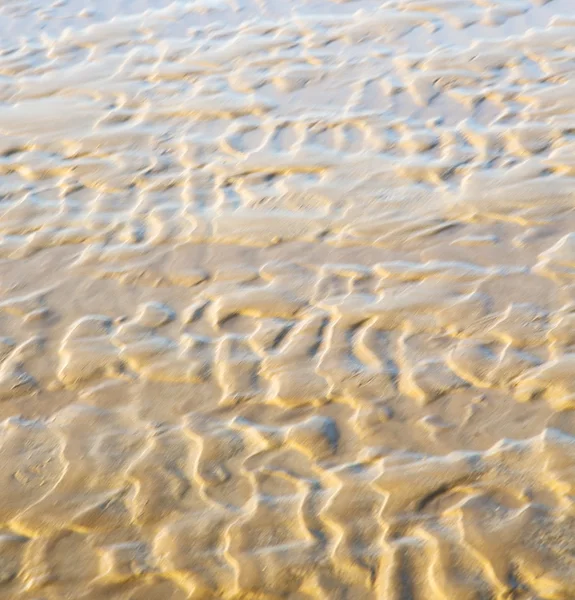 Dune morocco em áfrica costa marrom praia de areia molhada perto de atlan — Fotografia de Stock