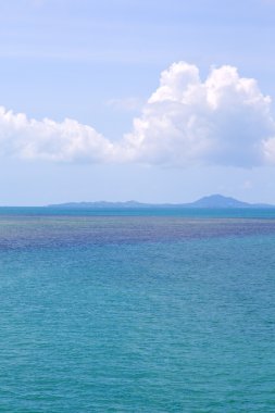  bir yeşil lagün Tayland kho phangan Körfezi kıyı şeridi 