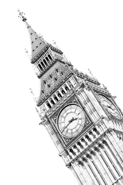 London big ben and historical old construction england aged cit — стоковое фото