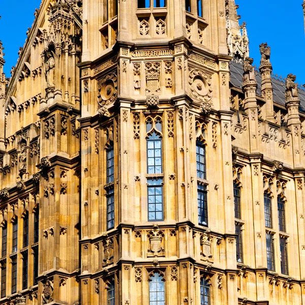 Στο Λονδίνο παλιά ιστορική Κοινοβούλιο γυαλί παράθυρο structur — Φωτογραφία Αρχείου