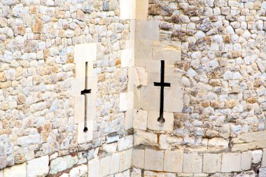   İngiltere'de Londra'da tuğla ve duvar cam 