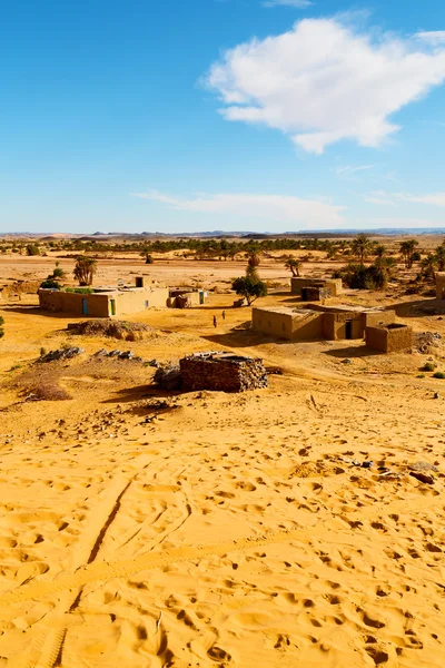 Sahara afrika in marokko und historischem dorf — Stockfoto