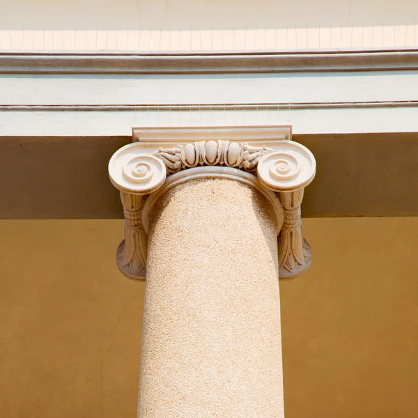 Abstract old column in the  country  of europe italy and marble — Stock Photo, Image