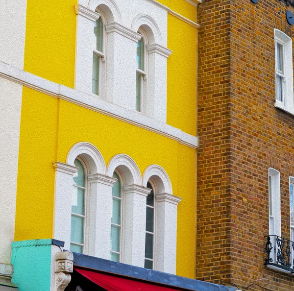 Notting hill area in london england alte vorstadt und antike — Stockfoto