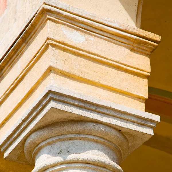 Abstract old column in the  country  of europe italy and marble — Stock Photo, Image