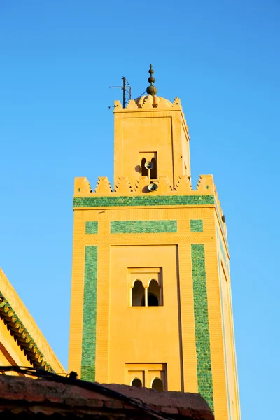 Geschiedenis maroc Afrika minaret hemel — Stockfoto
