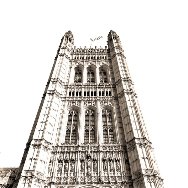 En Londres viejo parlamento histórico ventana estructura de cristal — Foto de Stock