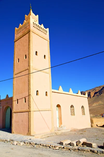 Muslimska symbolen historia i Marocko mountain — Stockfoto