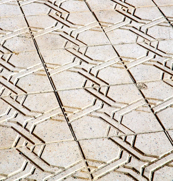 Astratto marocco in africa piastrella colorata del marciapiede — Foto Stock