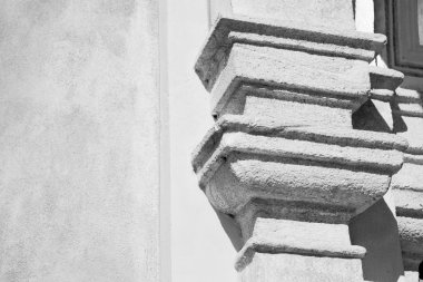 Avrupa İtalya ve mermer ülkede soyut eski sütun 