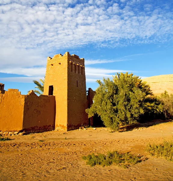 Африка в Марокко старой конструкции и исторической деревне — стоковое фото