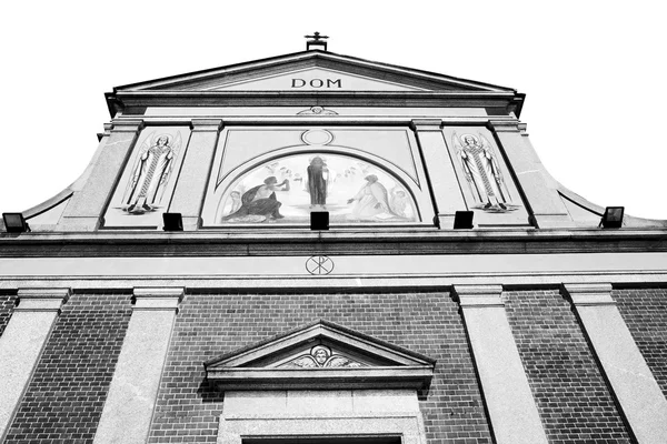 Kolumna starej architektury w Europie Włochy Mediolan religii i — Zdjęcie stockowe