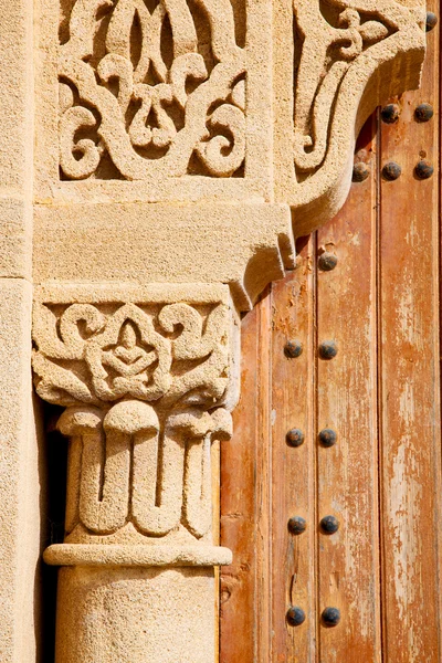 Morocco puerta vieja y madera — Foto de Stock