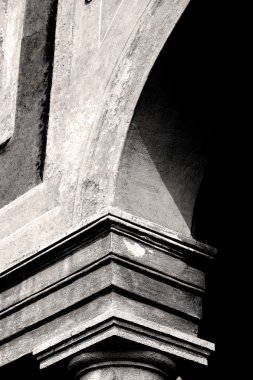 Avrupa İtalya ve mermer ülkede soyut eski sütun 