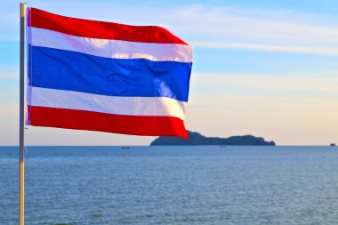 Tayland ve Güney Asya lomprayah defne Isle gündoğumu bayrak  