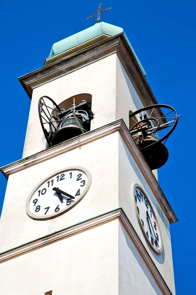 Antien torre relógio em sino — Fotografia de Stock
