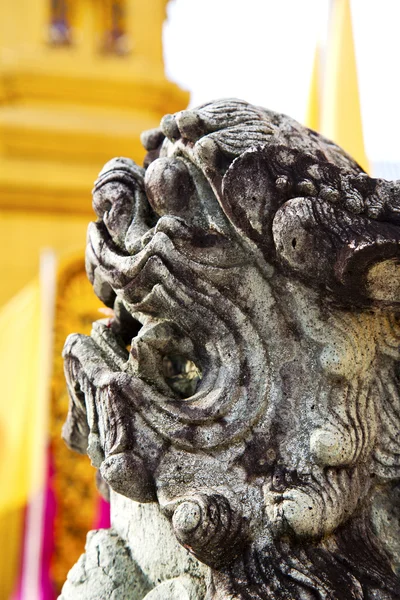 Demon temple thailand krigare monster — Stockfoto