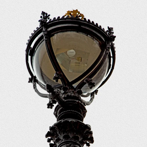 Europa i himlen av london lantern och abstrakt belysning — Stockfoto