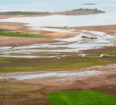 göl ve dağ Fas arazi göle 