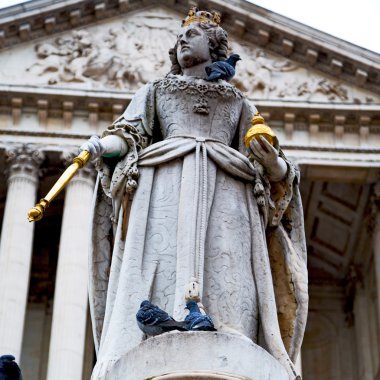 Mermer ve heykeli eski Londra İngiltere'de