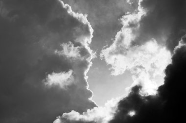 Yunanistan Avrupa ve fantastik mistik doğa tropikal gökyüzünde