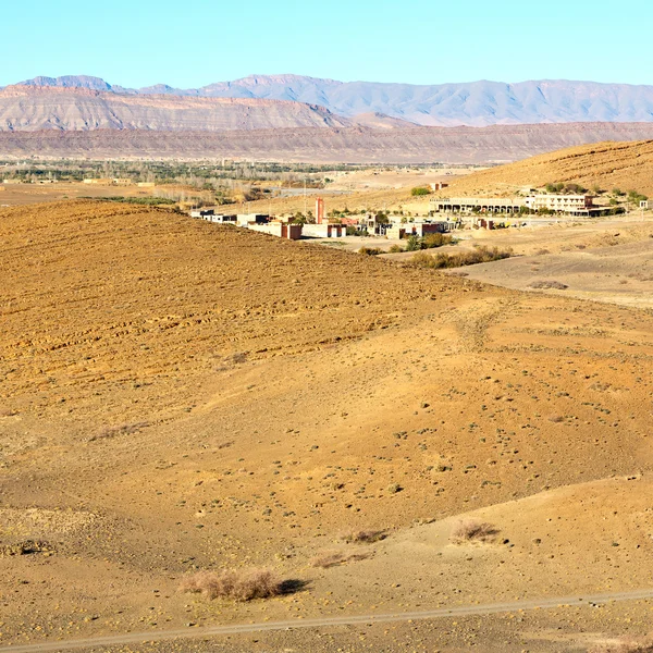 Construcción marrón en valle morocco africa el en —  Fotos de Stock