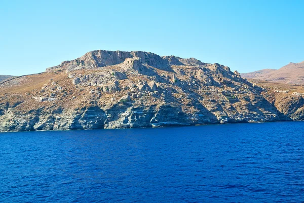 Del barco mar mediterráneo santorini —  Fotos de Stock