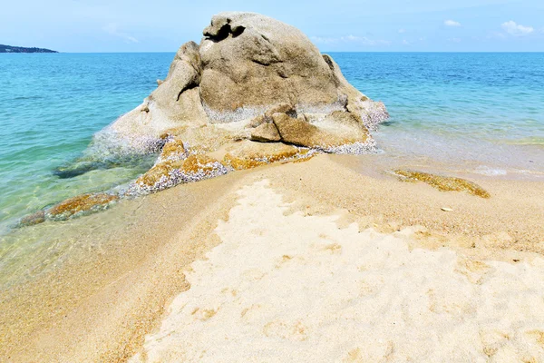 Azië baai eiland witte strand Zuid-Chinese Zee kho samui — Stockfoto