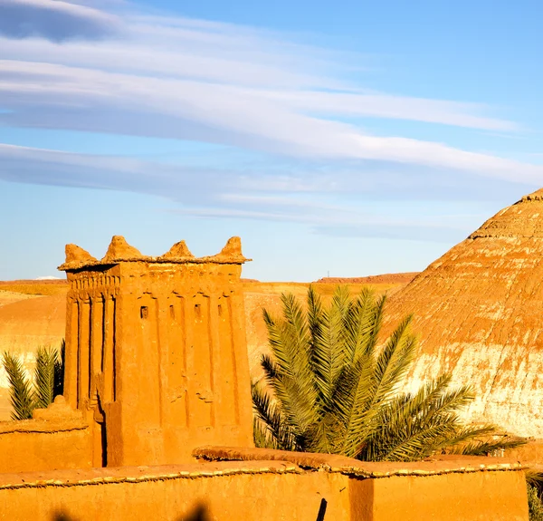 África em morocco a antiga construção e a vila histórica — Fotografia de Stock