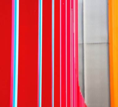 Mavi kırmızı soyut metal englan Londra korkuluk çelik ve backg