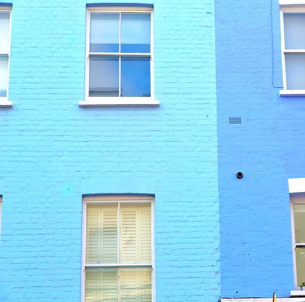 Notting Hill in London England alte Vorstadt und antike Mauer — Stockfoto