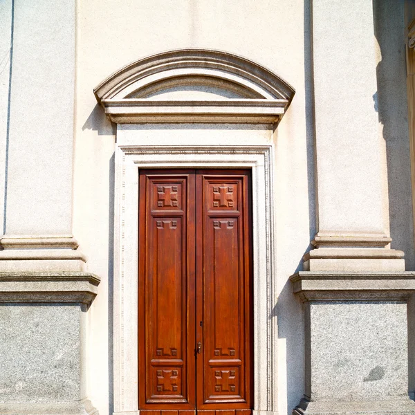 Oude deur in Italië land Europa architectuur en hout de historische — Stockfoto