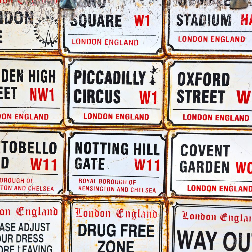  icon signal street in london england europe old          transp