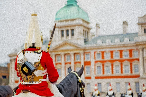 Für die königin in london england pferd und kavallerie — Stockfoto